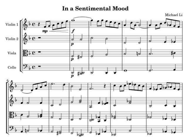 In a Sentimental Mood