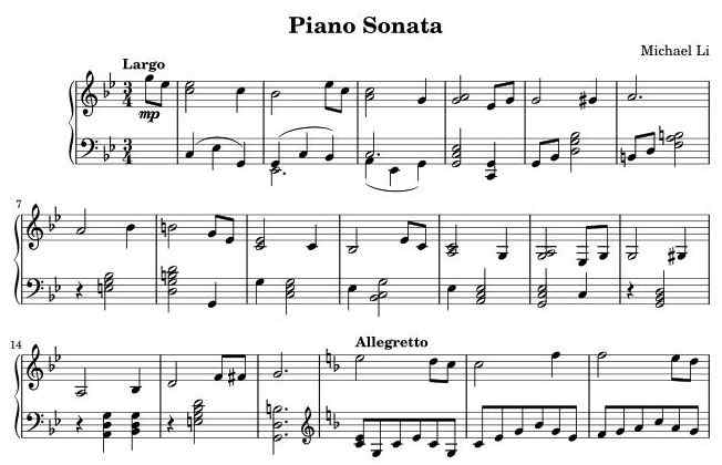Sonata Exposition
